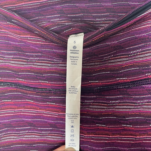 Lululemon Wunder Under Pants Leggings Space Dye Twist Regal Plum Size 6 - Picture 10 of 10